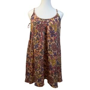 Kimchi Blue Floral Tie Side Tank Top Boho Medium Coastal